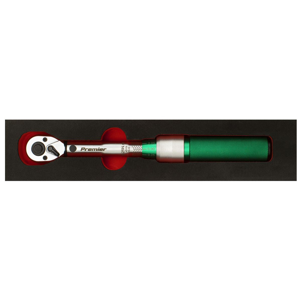 Sealey Torque Wrench Micrometer Style 1/4"D 5 to 25Nm(3.7 to 18.5lb.ftSTW901