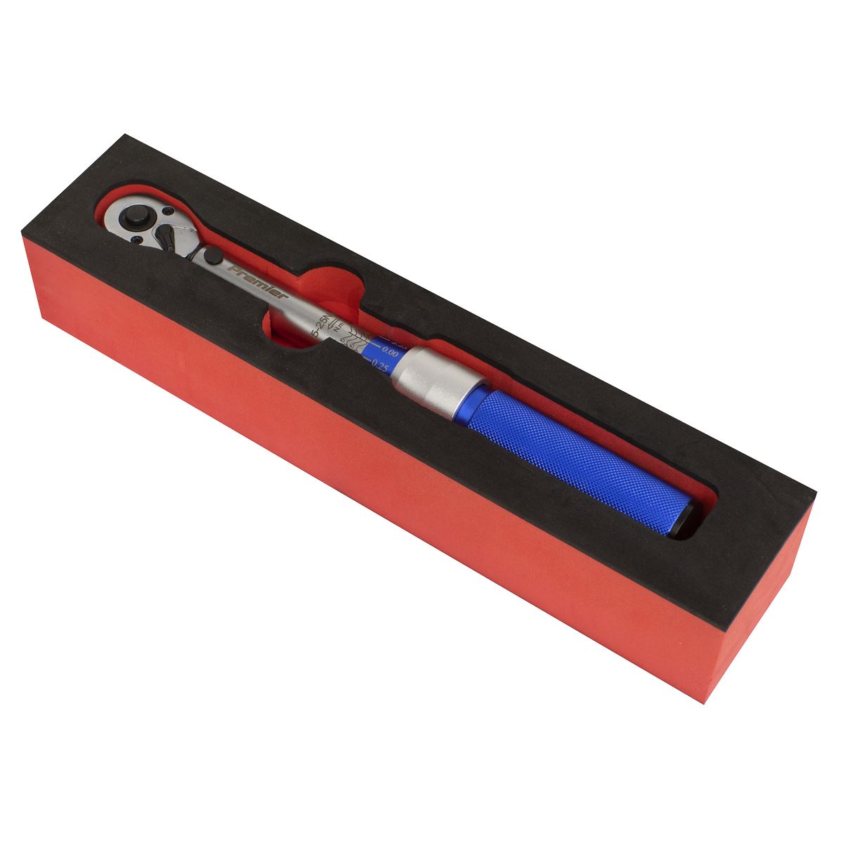 Sealey Torque Wrench Micrometer Style 3/8"D 5 to 25Nm 3.7 to 18.5lb.ft STW902