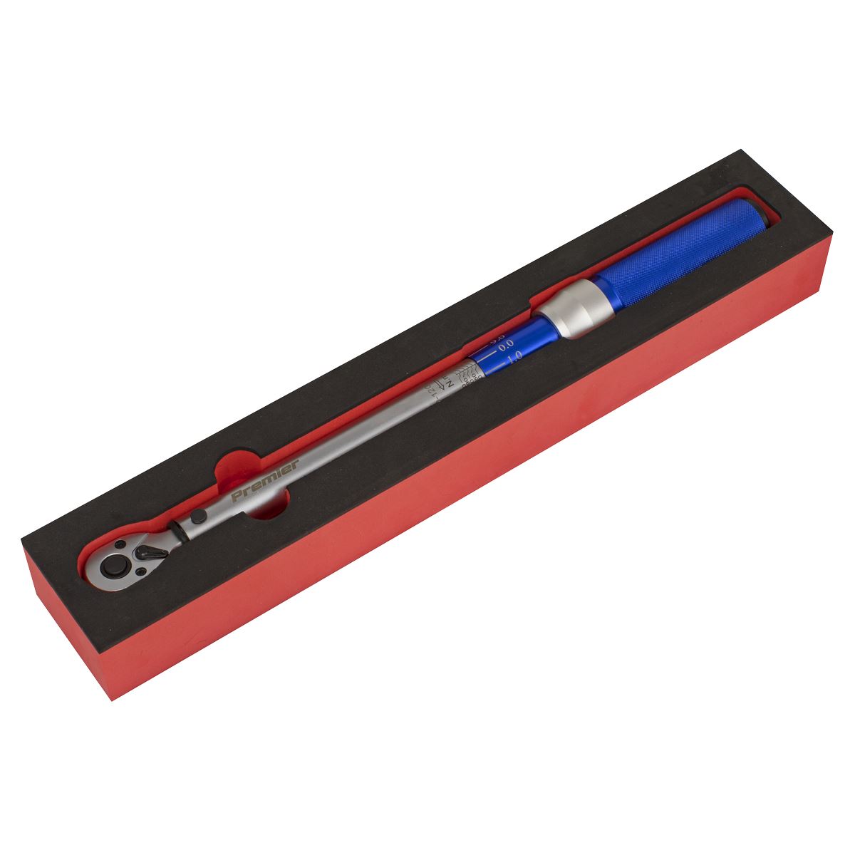 Sealey Torque Wrench Micrometer Style 3/8"D 20-120Nm 14.8-88.6lb.ft STW903