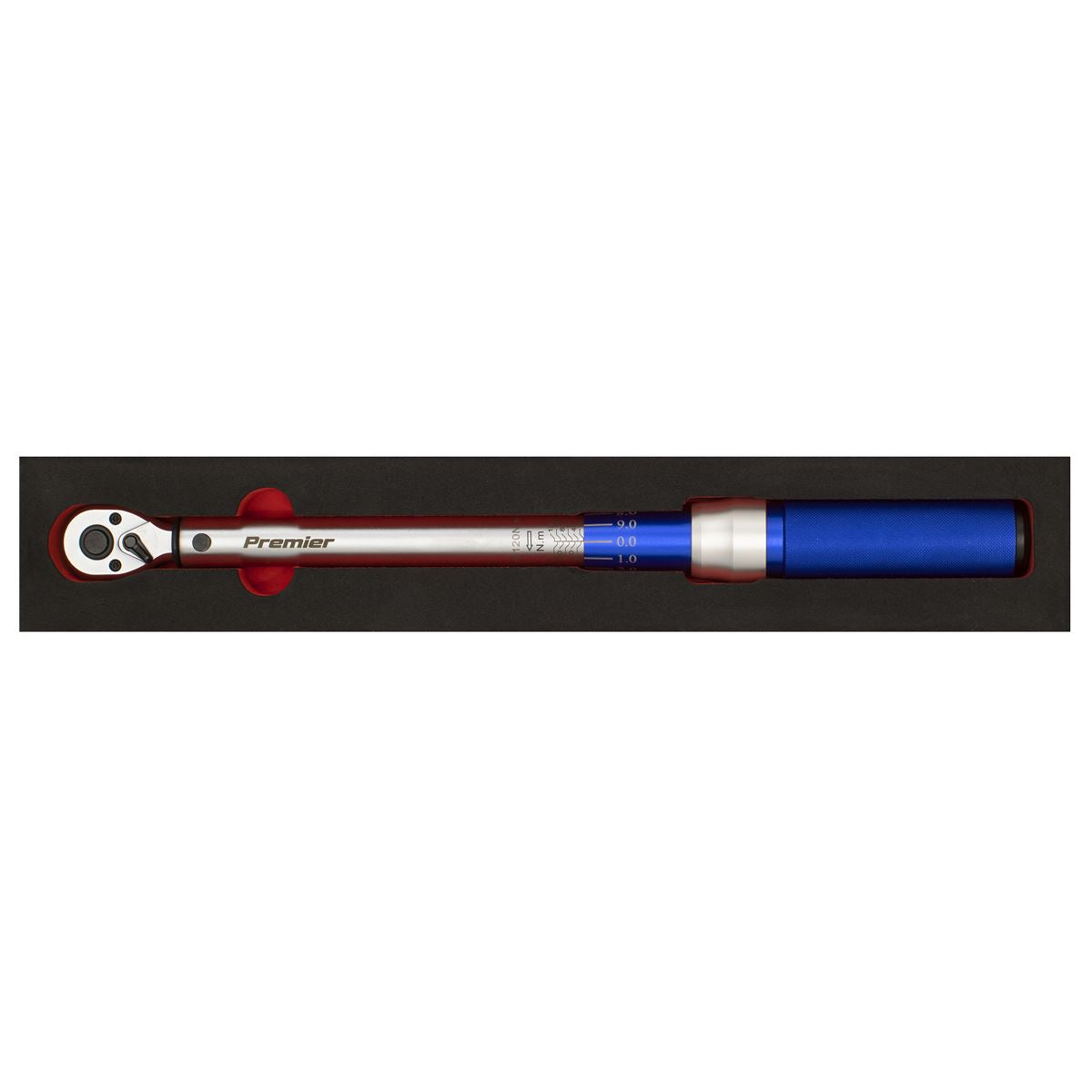 Sealey Torque Wrench Micrometer Style 3/8"D 20-120Nm 14.8-88.6lb.ft STW903