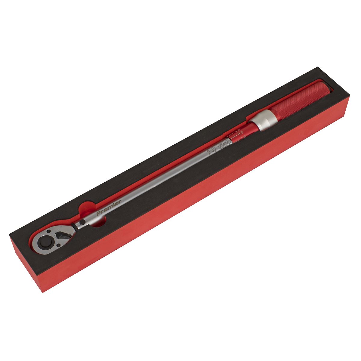 Sealey Torque Wrench Micrometer Style 1/2"D 40 to 220Nm 29.5-162.4lb.ft STW904