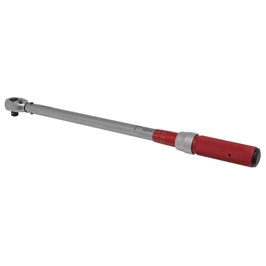 Sealey Torque Wrench Micrometer Style 1/2"D 60 to 330Nm 44.3-243.5lb.ft STW905