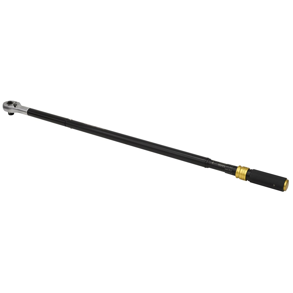 Sealey Premier Black Torque Wrench Micrometer 3/4"Sq Drive Calibrated 160-800Nm STW907B