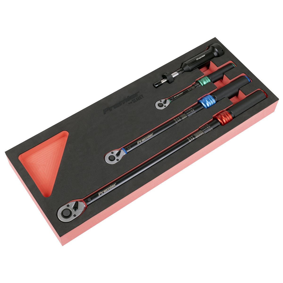 Sealey Premier Black Torque Wrench Micrometer & Torque Screwdriver Set 4pc STW909SETB