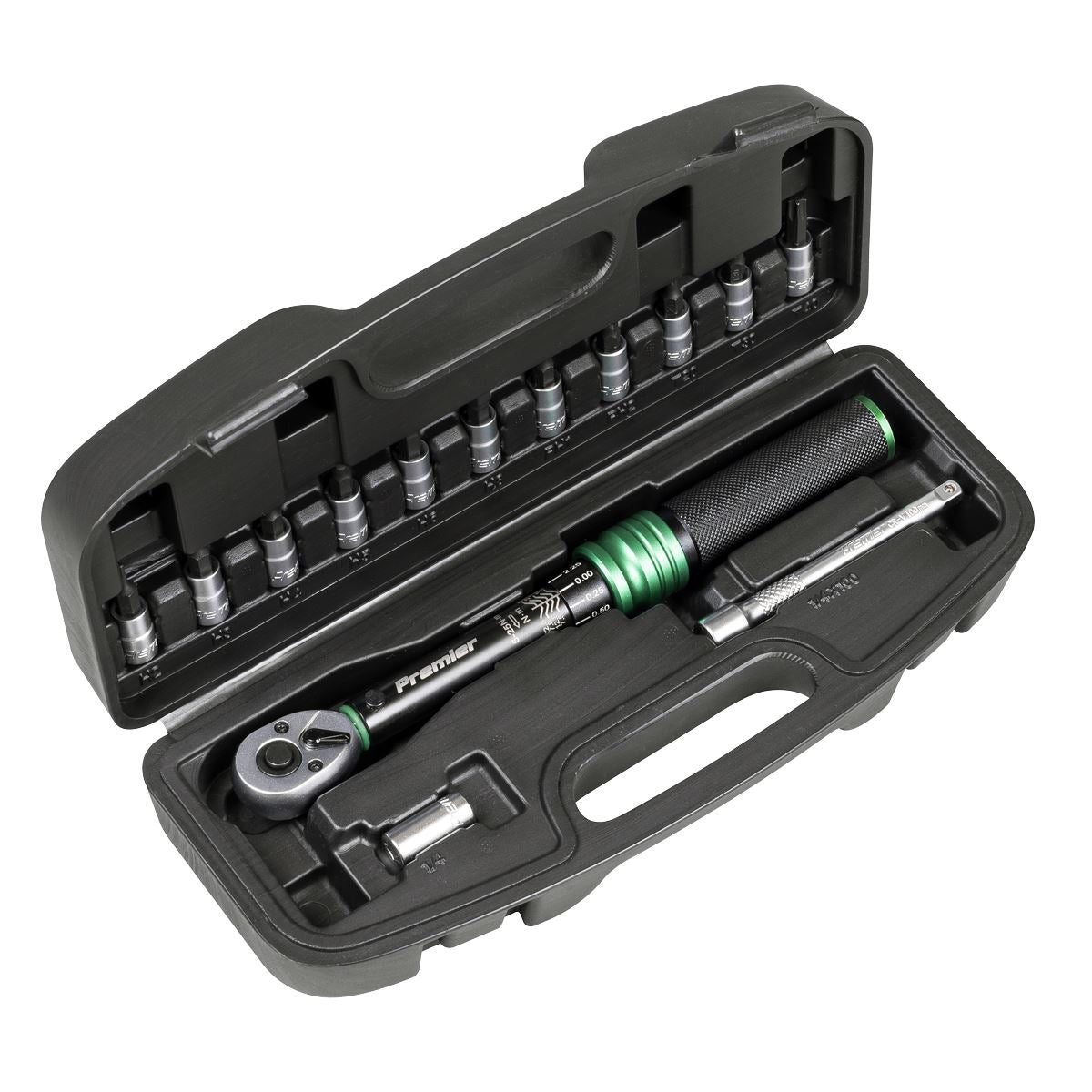 Sealey Torque Wrench Set 1/4"Sq Drive 5-25Nm 14pc STW911B