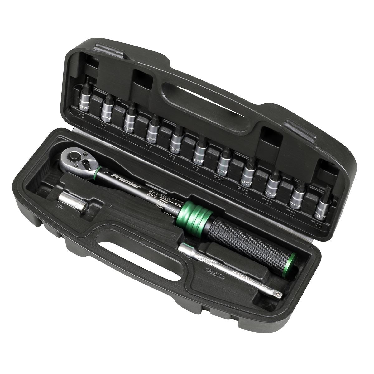 Sealey Torque Wrench Set 1/4"Sq Drive 5-25Nm 14pc STW911B