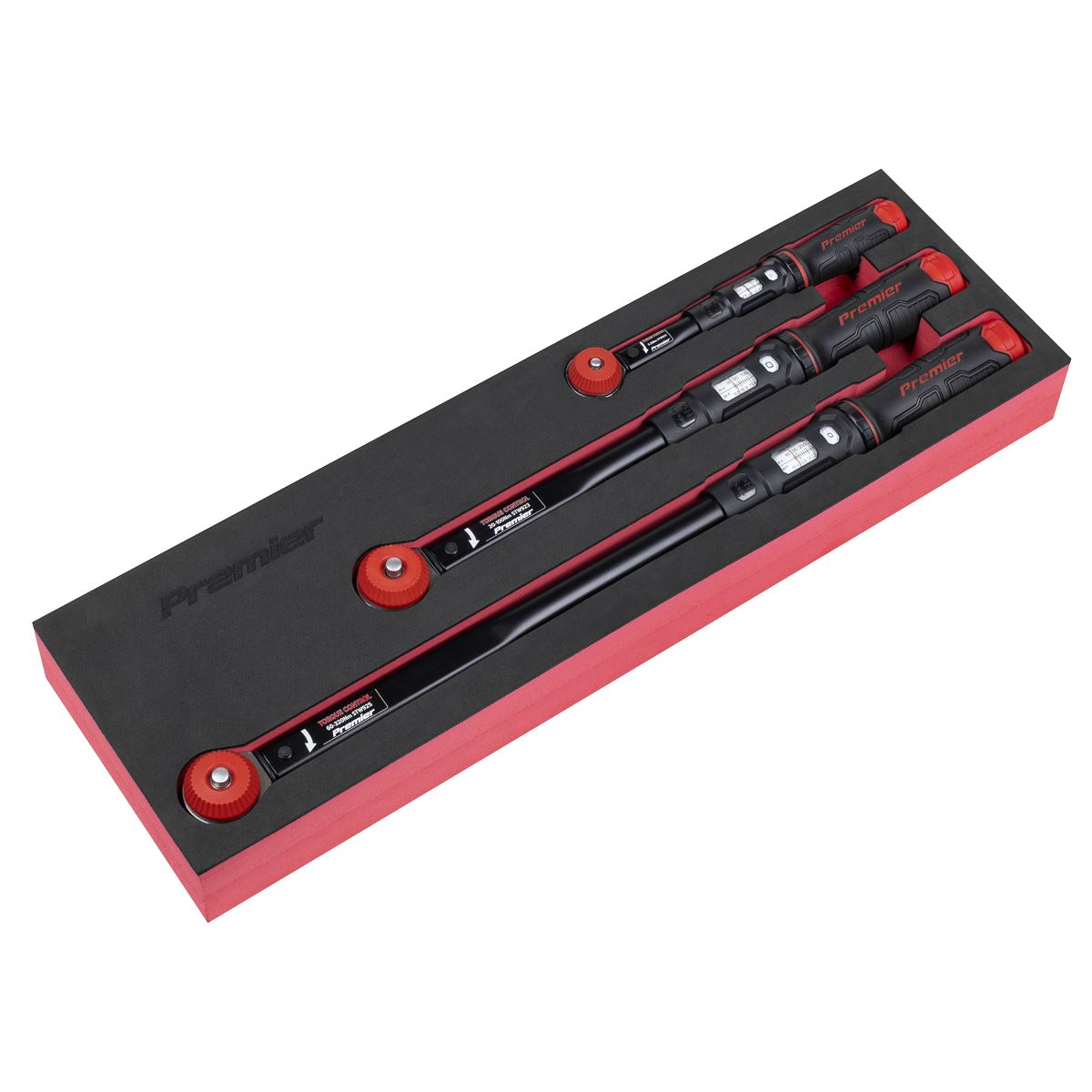 Sealey Premier Black Calibrated Micrometer Torque Wrench Set 3pc STW920SET