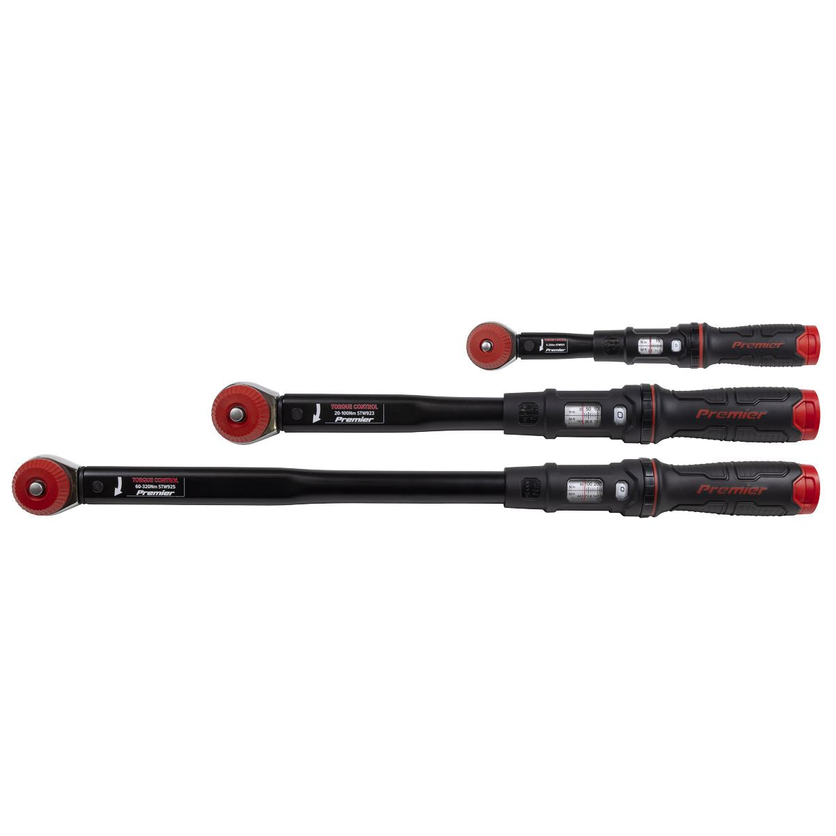 Sealey Premier Black Calibrated Micrometer Torque Wrench Set 3pc STW920SET