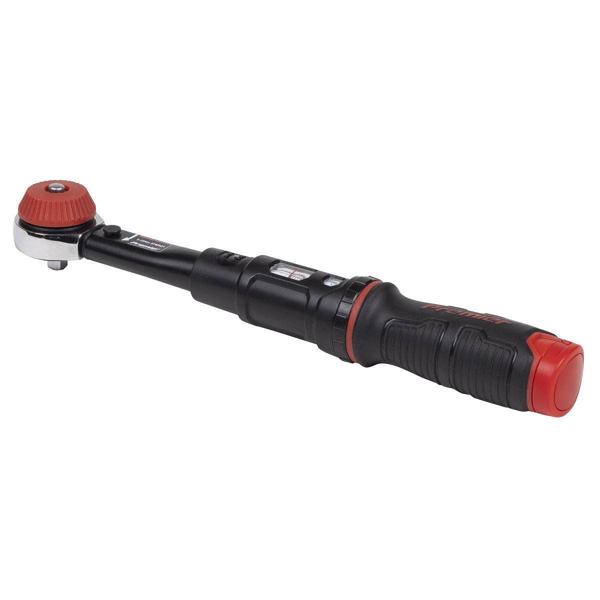 Sealey Premier Black Calibrated Micrometer Torque Wrench with 1/4"Sq Push-Through Drive 5-25Nm STW921
