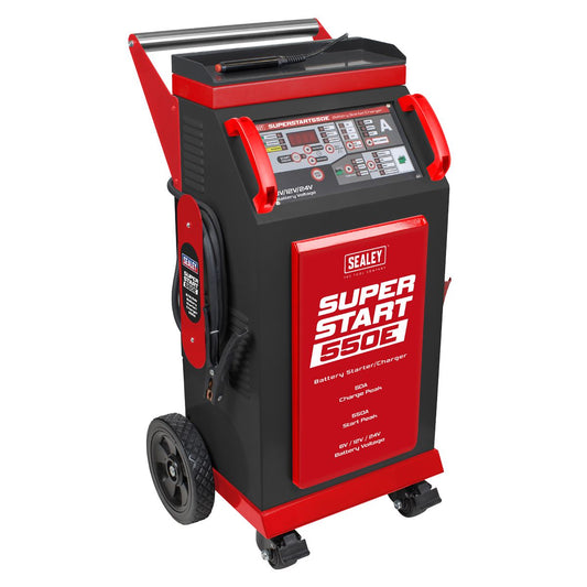 Sealey Battery Starter Charger 550A 6/12/24V Supply 32A 230V SUPERSTART550E