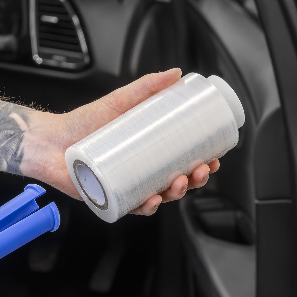 Sealey Steering Wheel Protection Film 150m with Applicator Handle SWPH150