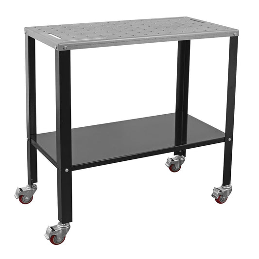 Sealey Galvanized Welding Table Workbench 915 x 460mm Lockable Castors SWT915