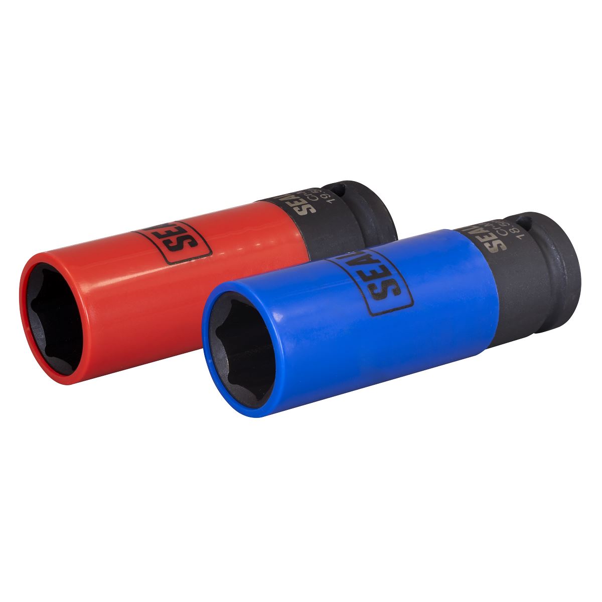 Sealey Alloy Wheel CAP Impact Socket Set 1/2"D 2pc 18.5 and 19.5mm SX01819