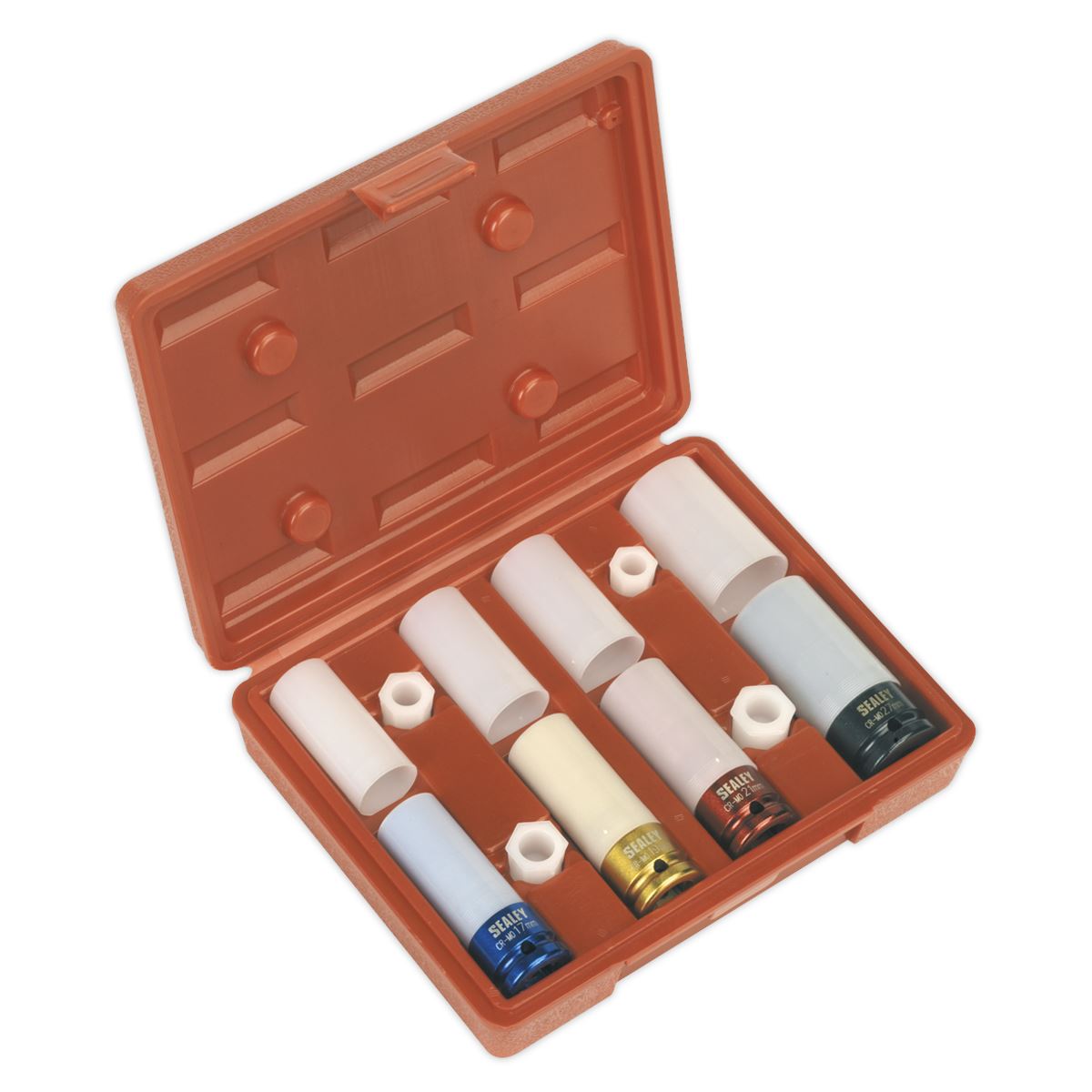 Sealey Metric Alloy Wheel Impact Socket Set 4pc 1/2"Sq Drive Boxed SX030