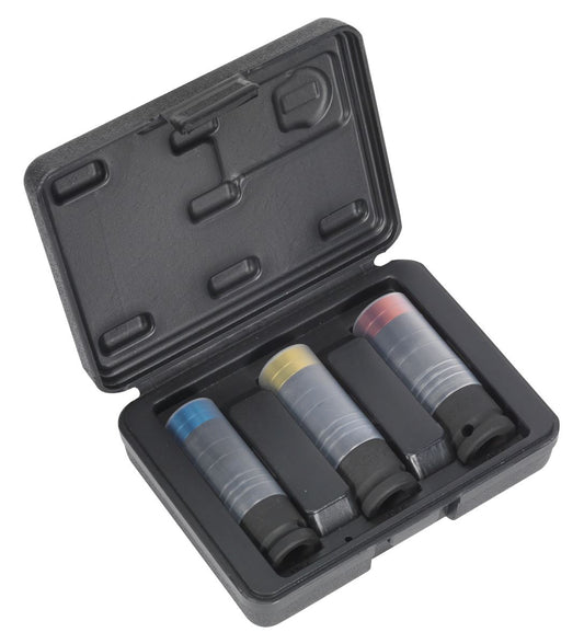Sealey Metric Alloy Wheel Ultra Power Impact Socket Set 3pc 1/2"Sq Drive SX039