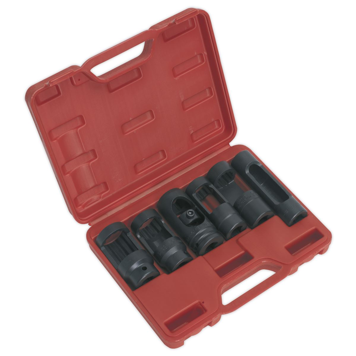 Sealey Diesel Injector Window Socket Set 6pc 1/2"Sq Drive Metric Boxed SX0401