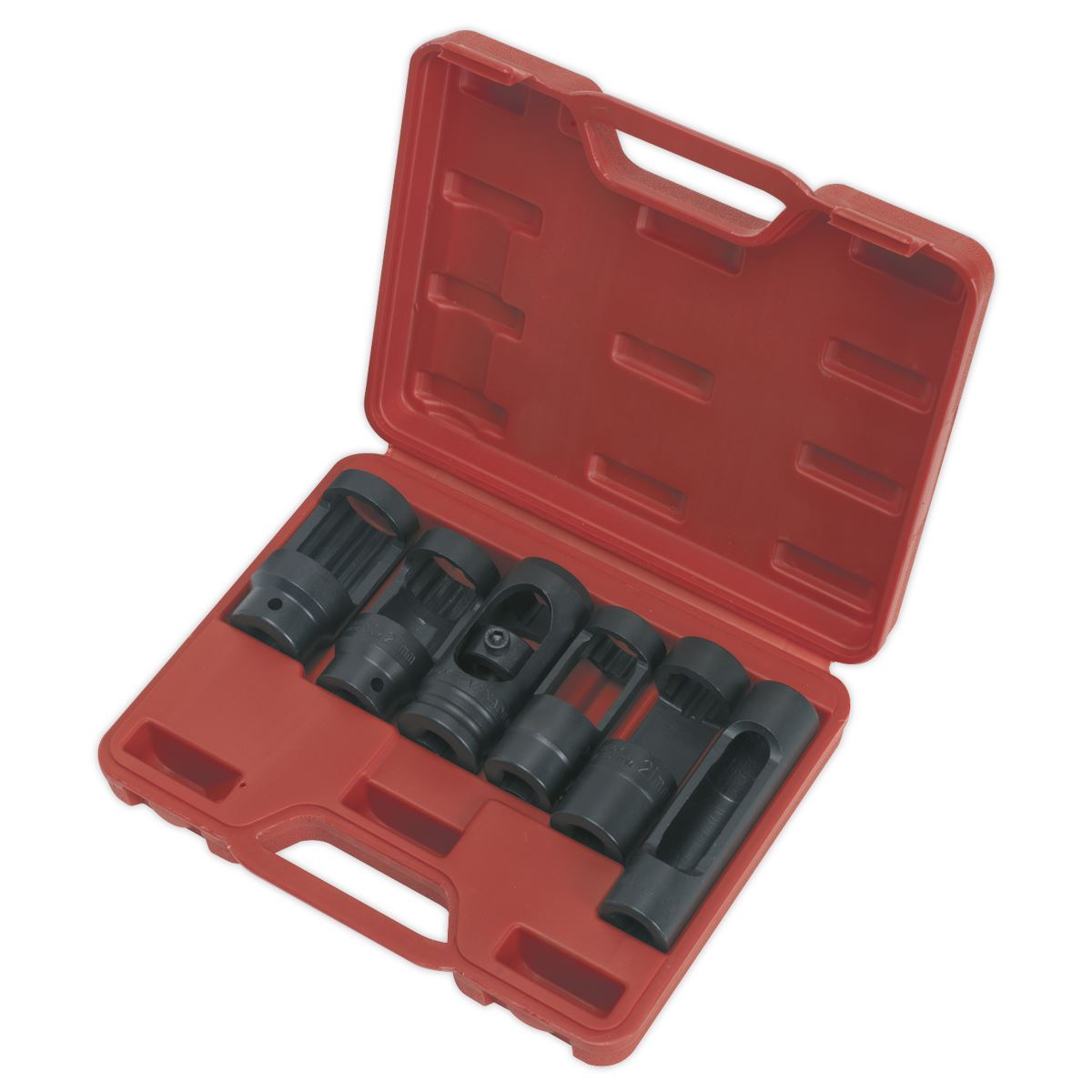 Sealey Diesel Injector Window Socket Set 6pc 1/2"Sq Drive Metric Boxed SX0401