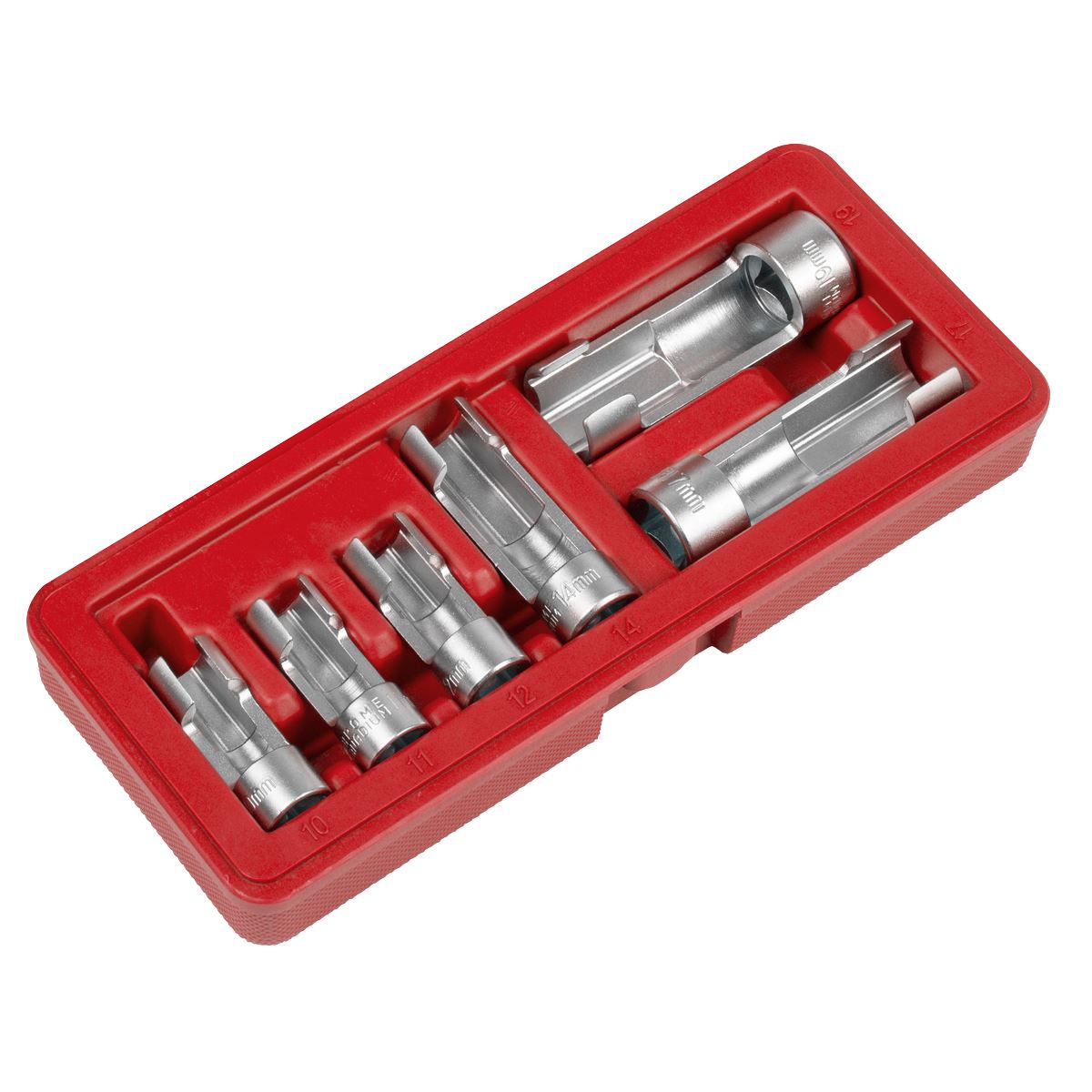 Sealey Window Socket Set 6pc For Sensors ABS & Diesel Injection Pipes SX0412