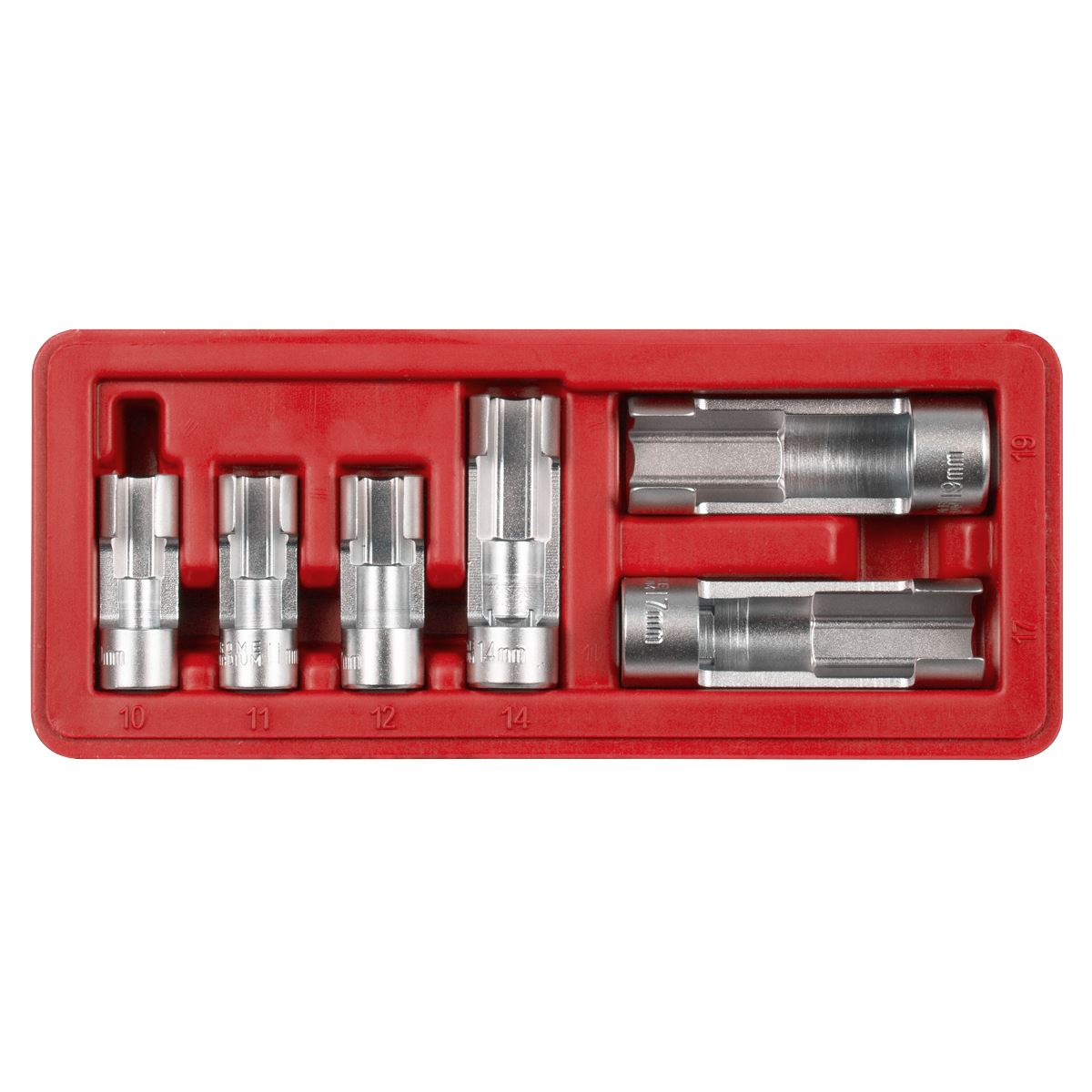 Sealey Window Socket Set 6pc For Sensors ABS & Diesel Injection Pipes SX0412