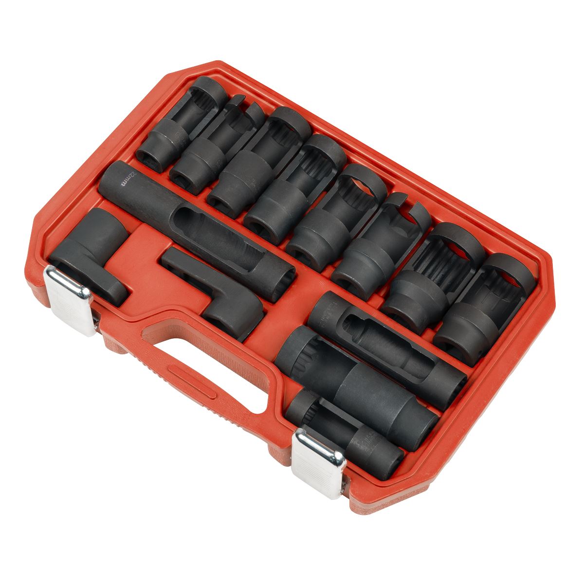 Sealey Oxygen & Diesel Injector Window Socket Set 1/2"Sq Drive 14pc SX045