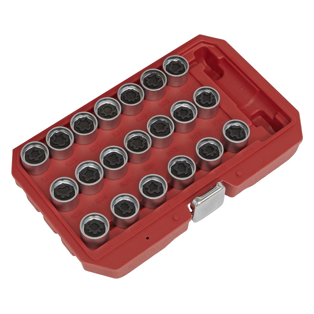 Sealey Locking Wheel Nut Key Set 20pc - VAG SX219
