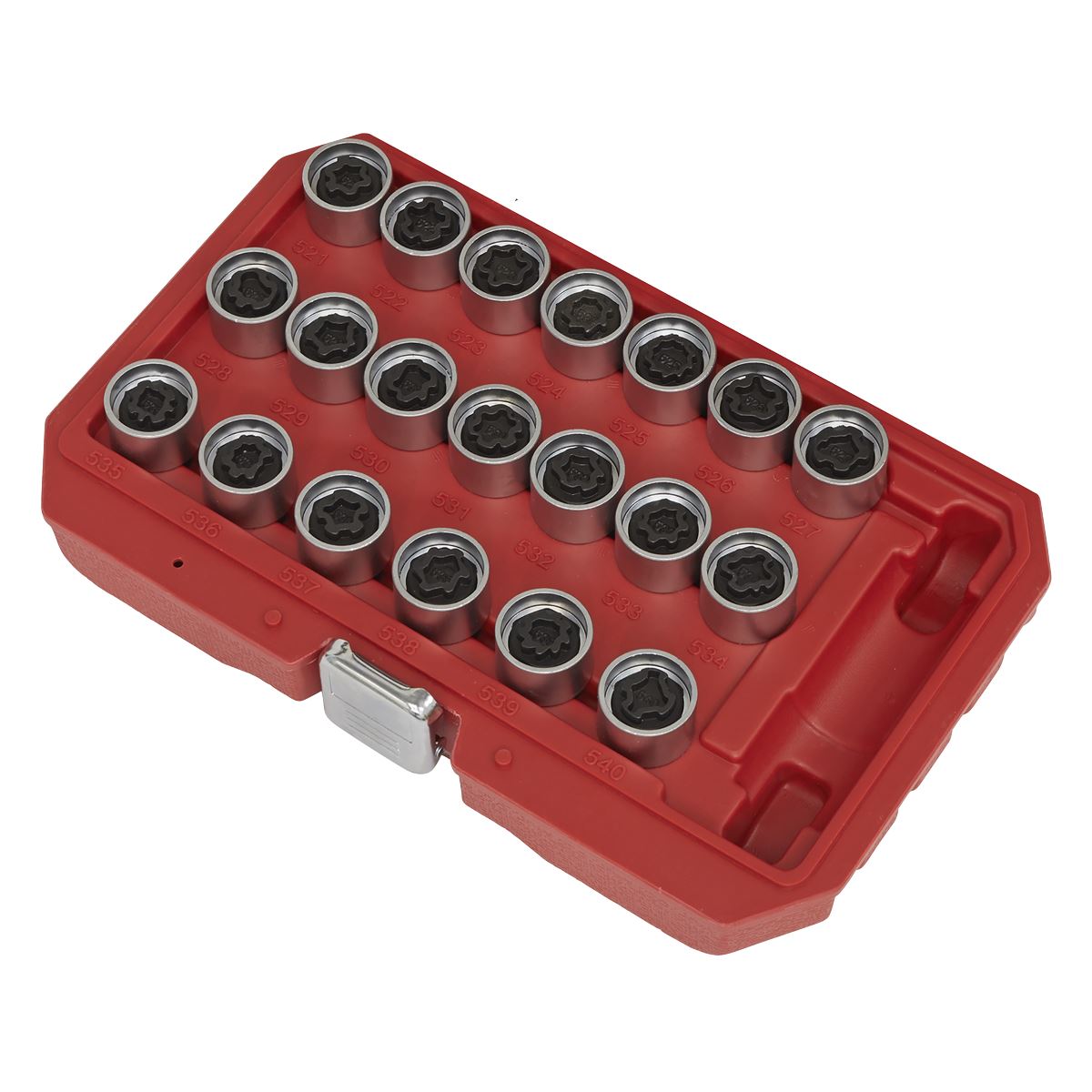 Sealey Locking Wheel Nut Key Set 20pc - VAG SX219