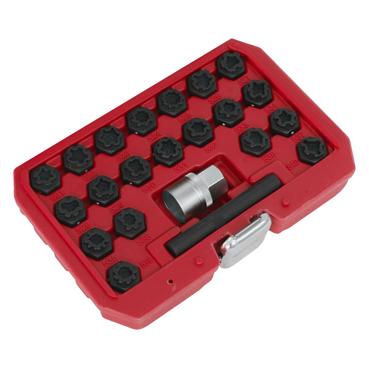 Sealey Locking Wheel Nut Key Set 22pc - VAG SX220