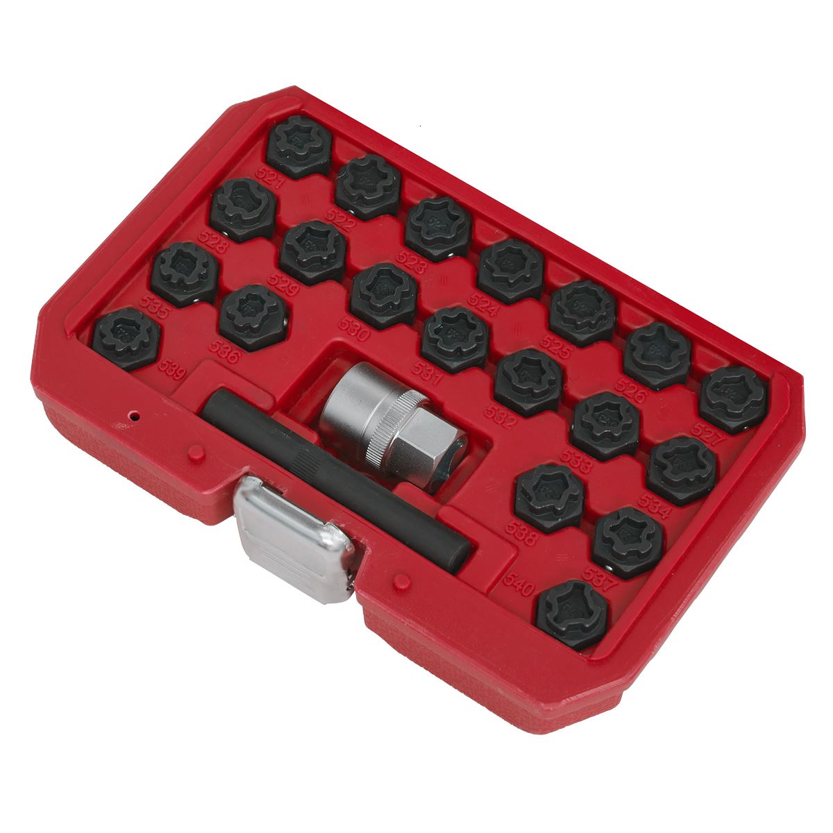 Sealey Locking Wheel Nut Key Set 22pc - VAG SX220