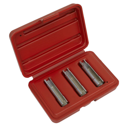 Sealey Metric Slotted Glow Plug Socket Set 3pc Alfa Romeo Fiat GM PSA SX4033