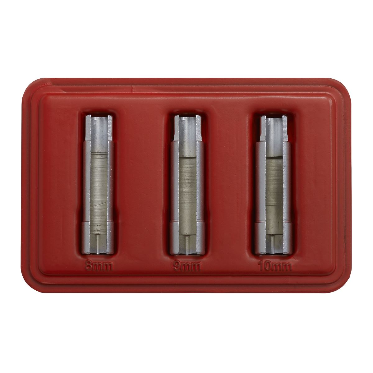 Sealey Metric Slotted Glow Plug Socket Set 3pc Alfa Romeo Fiat GM PSA SX4033