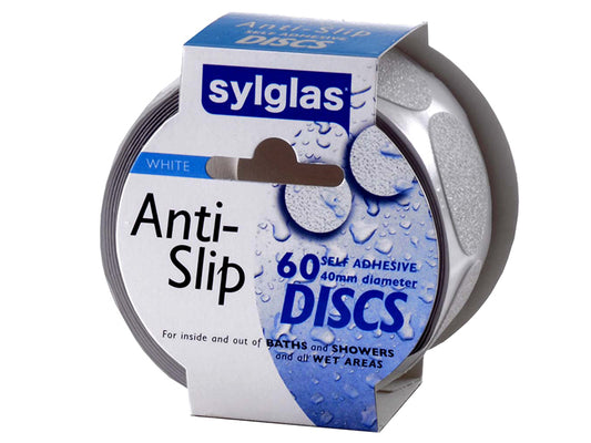 Sylglas Anti-Slip Discs 40mm White (Pack 60) SYLASDWH