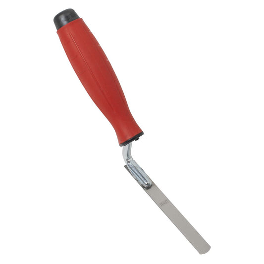 Sealey Stainless Steel Edging Trowel Rubber Handle 12mm T0309