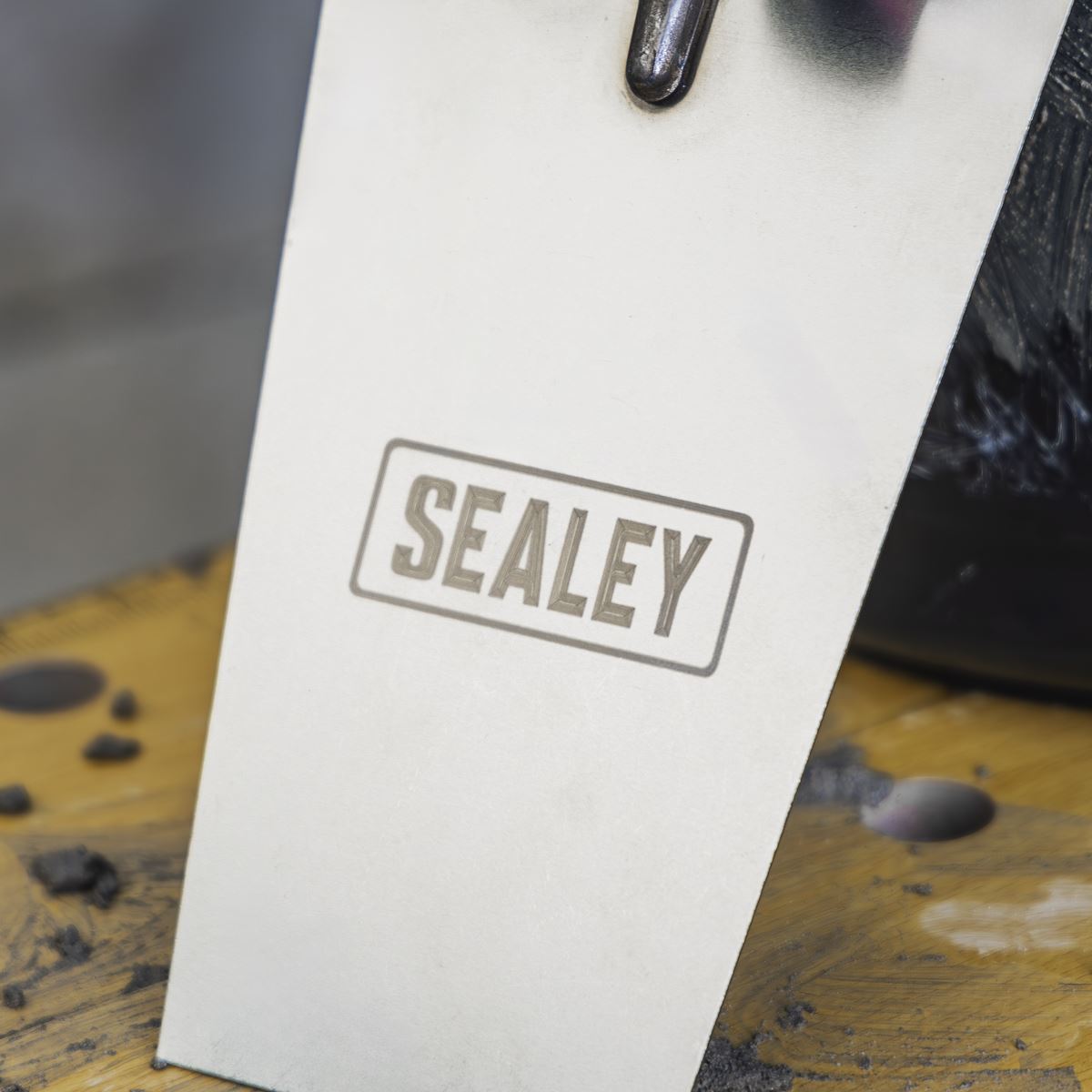 Sealey Stainless Steel Bucket Trowel Rubber Handle 180mm T1204