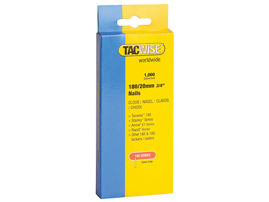 Tacwise 180 18 Gauge 32mm Nails (Pack 1000) TAC0363