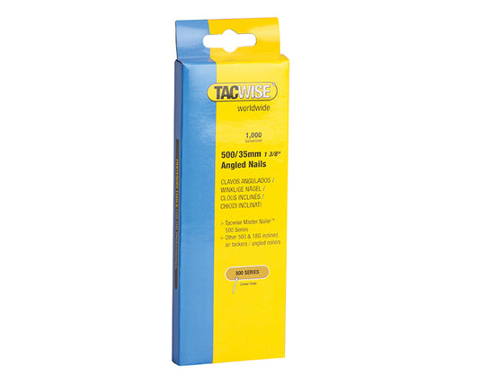 Tacwise 500 18 Gauge 35mm Angled Nails (Pack 1000) TAC0482