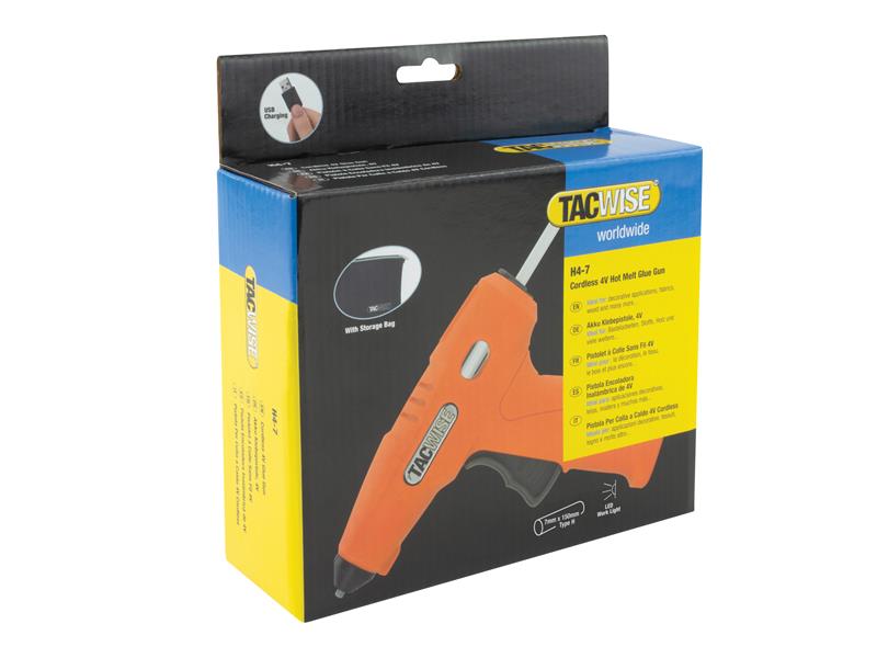 Tacwise H4-7 Hot Melt Cordless Glue Gun 4V TAC1559