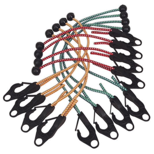 Sealey Assorted Tarpaulin Cord Set 12pc TARP12
