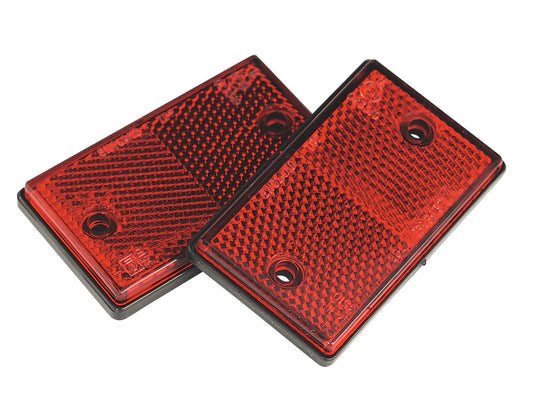 Sealey Reflex Reflector Red Oblong Pack of 2 TB24