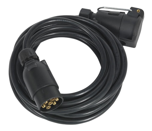 Sealey Trailer Caravan Electric Extension Lead 12V 7-Pin N-Type 6m TB57