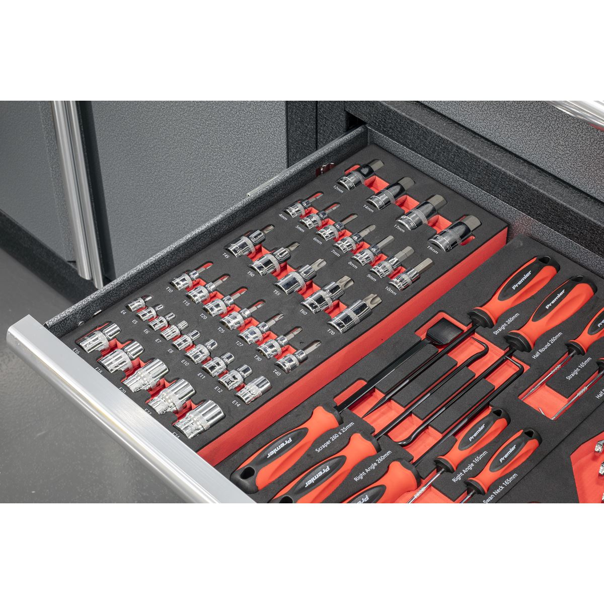 Sealey Socket Bit Set with Tool Tray 37pc Male Female Torx And Hex TBT61