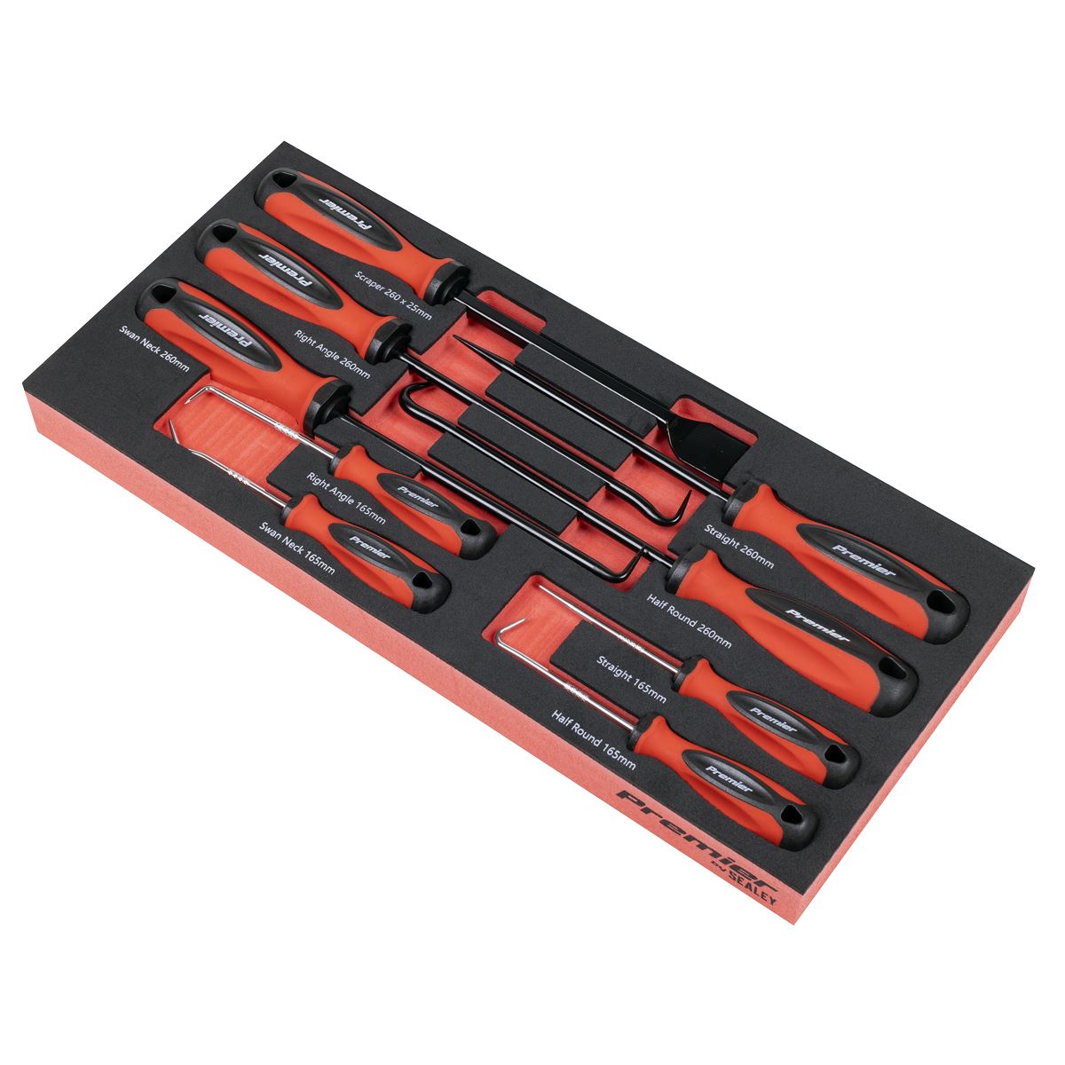 Sealey Scraper & Pick Hook Set with EVA Tool Tray 9pc TBT65
