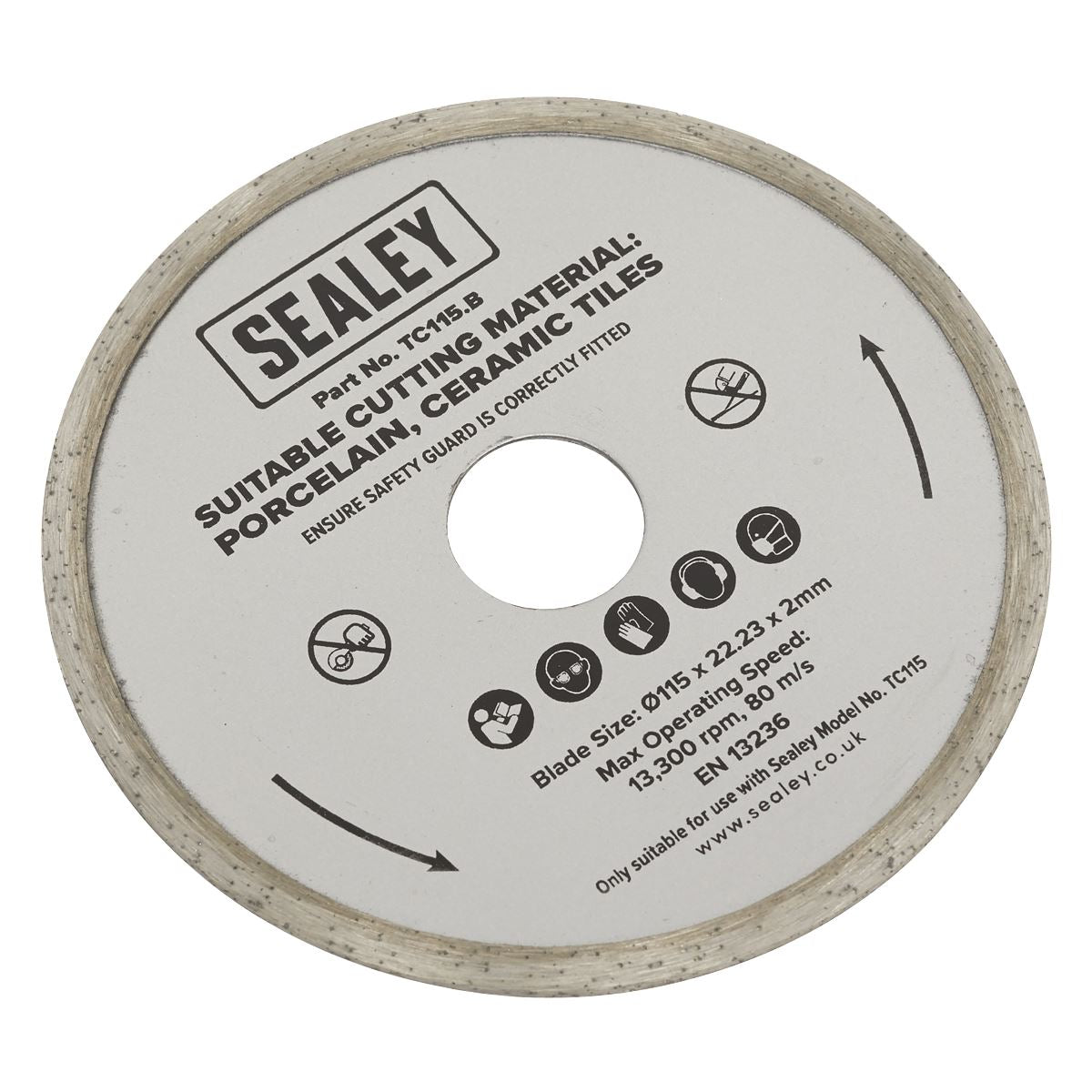Sealey Blade �115 (Bore �22.23mm) TC115.B
