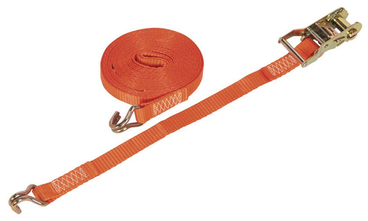 Sealey Ratchet Strap 25mm x 8m Polyester Webbing 1500kg Breaking Strength TD1508J