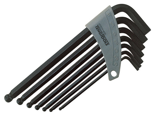 Teng Imperial Ball Point Hexagon Key Set, 7 Piece (1/8-3/8in) TEN1474