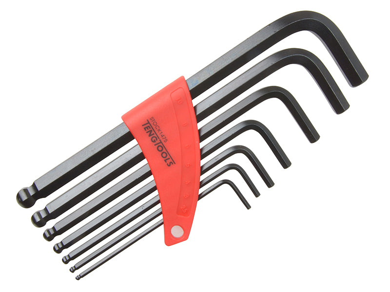 Teng Metric Ball Point Hexagon Key Set, 7 Piece TEN1475