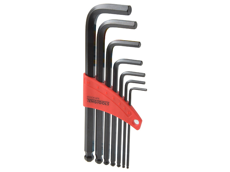 Teng Metric Ball Point Hexagon Key Set, 7 Piece TEN1475