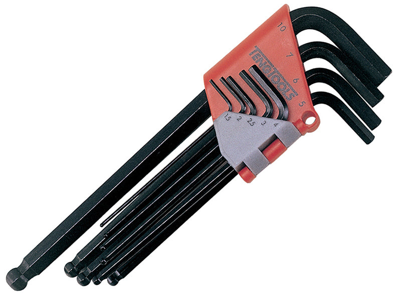 Teng Metric Ball Point Hexagon Key Set, 9 Piece TEN1479MMA