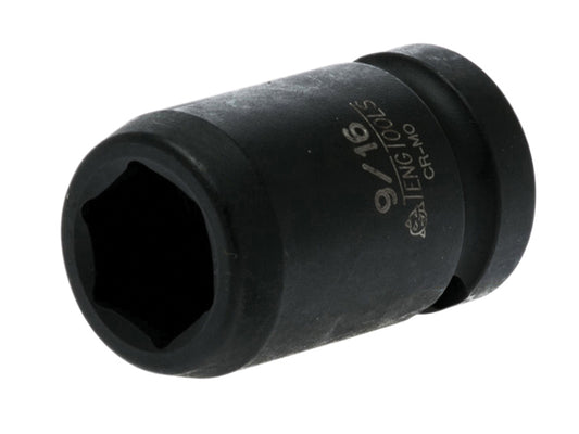 Teng 9/16in Impact Socket Hexagon 6-Point 1/2in Drive TEN920118N
