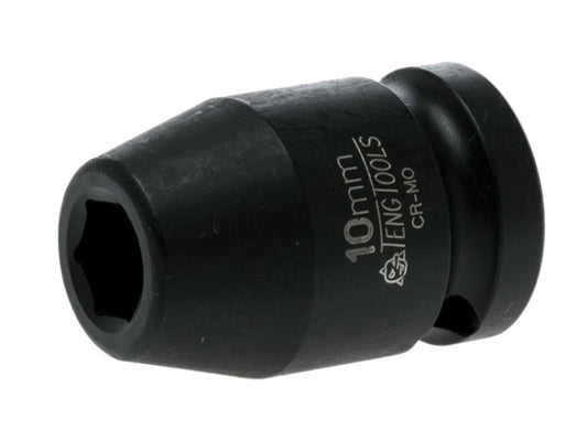 Teng 10mm Impact Socket Hexagon 6 Point 1/2in Drive TEN920510N