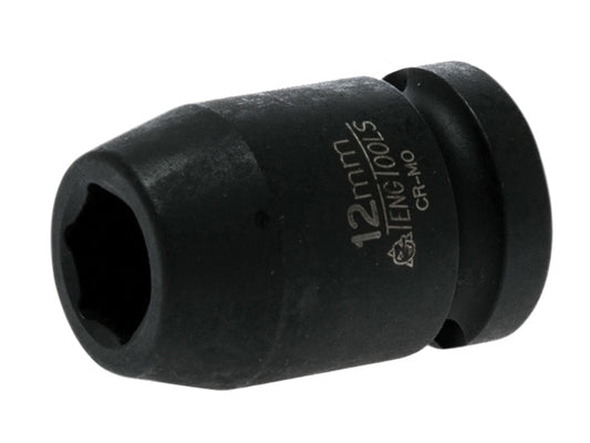 Teng 12mm Impact Socket Hexagon 6 Point 1/2in Drive TEN920512N